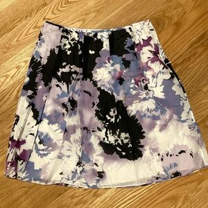 Tahari Multi Color Purple Black White Skirt